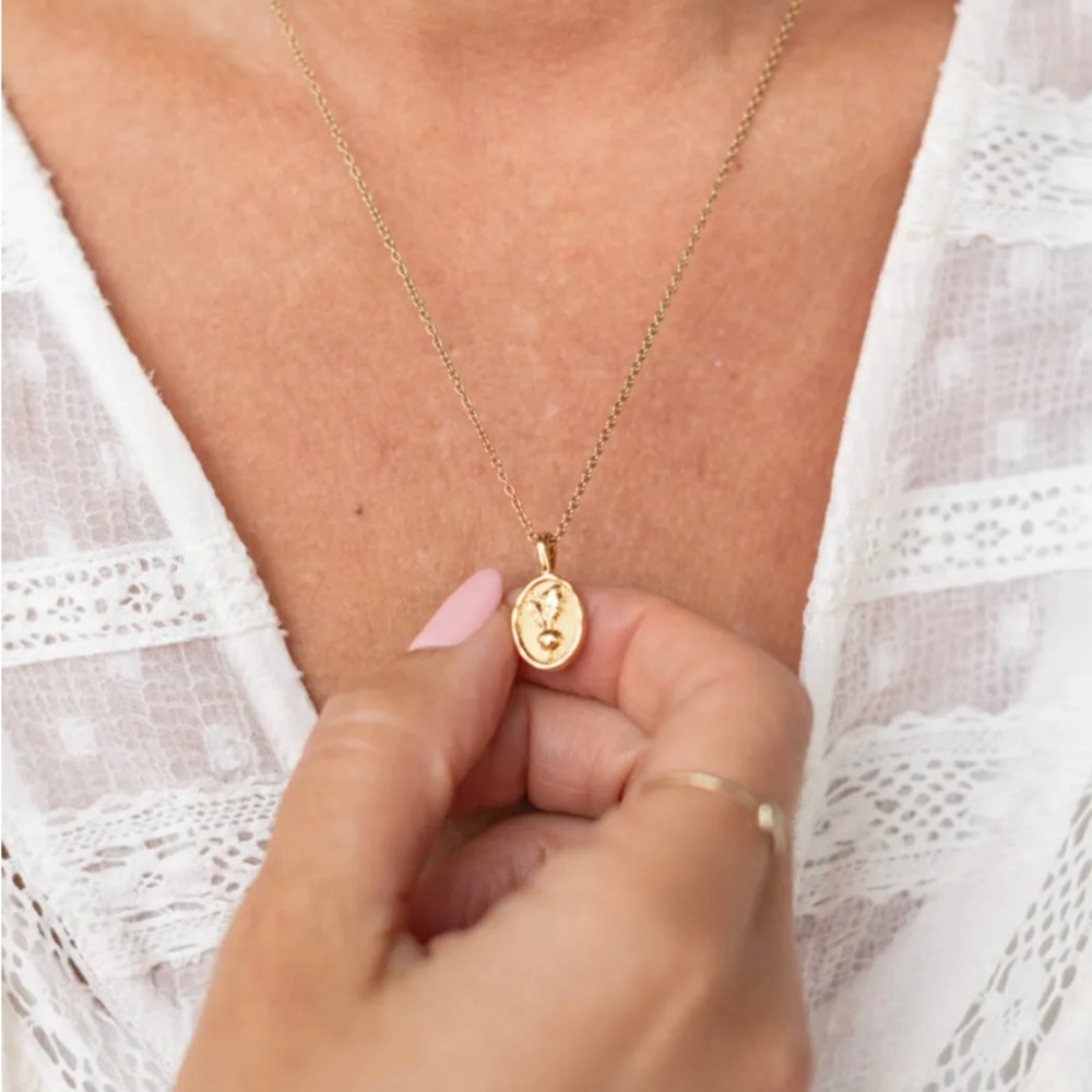NWT Sugar Blossom for the Jilly Box mushroom necklace